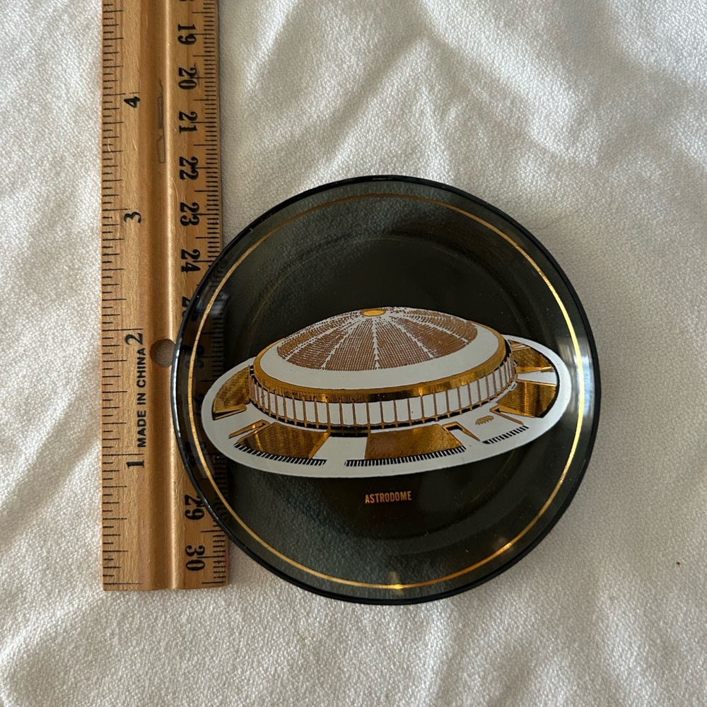 Astrodome Souvenir Glass Ashtray